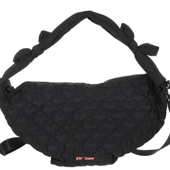 Betsey Johnson Heart Nylon Quilted Bag - Picture 2 of 8